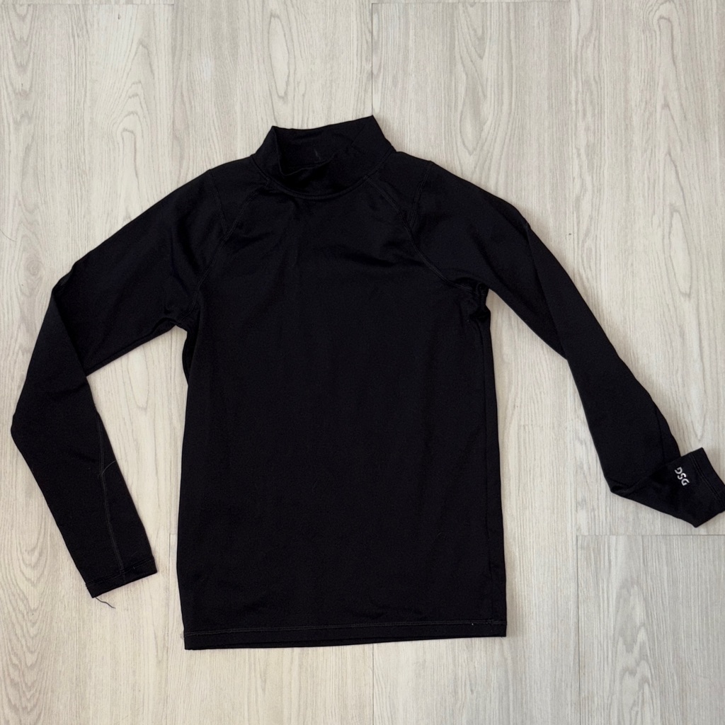 Dsg Youth Black Long Sleeve Compression Top Size L (14/16)